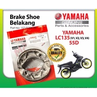 YAMAHA Rear Brake Shoe ( Original ) - LC135 V1 / V2 / V3 / V4 / 55D ( 1S7-F530K-00 ) -.