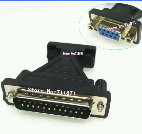 Serial Rs232 DB9 Female to DB25 Male Adapter Connector 9 Pin Female to 25P Male Serial connector 25P