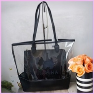 ✳ ⚡︎ ◲ Agatha Paris PVC Tote Bag with Pouch