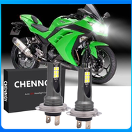 2x H7 LED ซีนอนสีขาว 6000K หลอดไฟหน้าสำหรับคาวาซากินินจา 300 650 ZX6R ชุดปลั๊กและเล่น