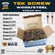 TEK SCREW FOR WOOD|STEEL (SOLD PER BOX) text screw | tex screw tekscrew per box