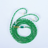 XINHS  30 8-Core 6N OCC Rainbow Green Cable 3.5/2.5/4.4mm PLUG with MMCX/0.78mm/ QDC/TFZ for CIEM VX ZAX C12 CA16 MK3