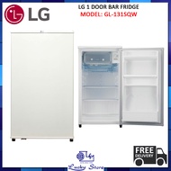 LG GL-131SQW 90L 1 DOOR BAR FRIDGE, REFRIGERATOR, 2 TICKS, 1 YEAR WARRANTY, FREE DELIVERY