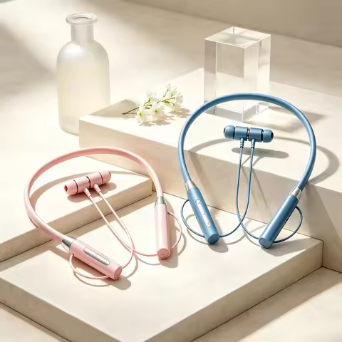 Wireless Headphones Bluetooth Neckband Magnetic Headphones Sports Running 5.3 Headphones with Microp
