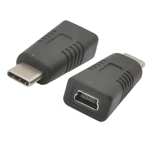 USB C Adapter Type C Male to Mini USB Female Adaptor