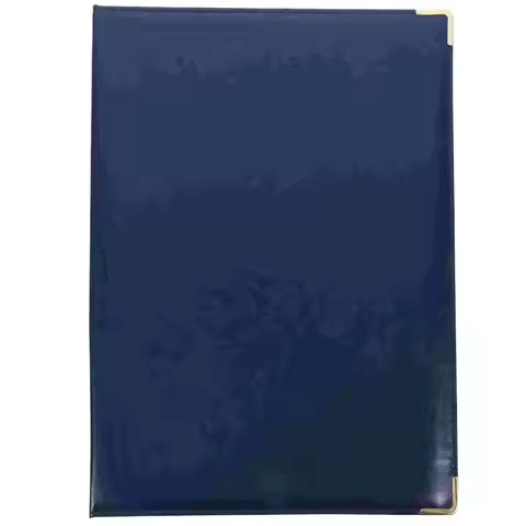 PU Leather A4 Agreement Folder No Inserts Protective Certificate Diploma Cover Reinforced Edges Mult