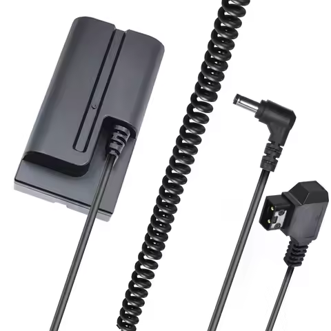 NP-F Dummy Battery DC Power Adapter or D-tap Connector to Replacement of NP-F960 /750/770/970 to Pow