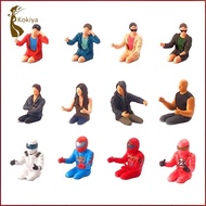 [kokiya] People Figure Scene People Figure Model Car Kits Kit Little People Resin Diorama Figurine w