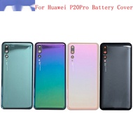 Back Battery Cover Case For Huawei P20 Pro 3D Glass Rear Door Housing Cover Case Back Camera Frame Lens Replacement