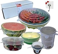 RT4 - Reusable Silicone Lids with Hanging Hook - Silicone stretch lids - Silicone Lids for Bowls and
