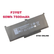 F3YGT 60Wh Battery For Dell Latitude 12 13 14 E7280 E7480 7480 7490 7380 7390