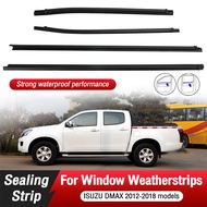 2/4PCS Weather Strip Car Door Window Weatherstrips Trim Belt for ISUZU DMAX 2012-2018