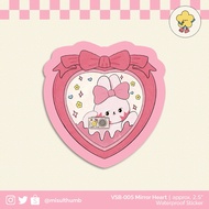 Bunny Mirror Heart Waterproof Sticker | VSB-005 misulthumb