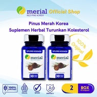 2 Box Merial Red Pine Korea Original - Isi 30 Kapsul Atasi Kolesterol
