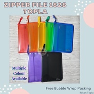(WHOLESALE) Zipper File Premium Zipper File Zipper Folder Colored Zipper Folder Folio Zipper Folder