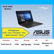 promo murah! laptop asus x455l intel core i3 ram 8gb/512 ssd /free tas - 4gb/1tb