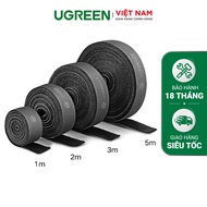 Dây dán Velcro màu xám UGREEN LP124 Tiện dụng đa năng Dài 1-5m Bảo Hành 18 Tháng 1 Đổi 1 60484 4035