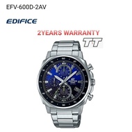 [2YEARS WARRANTY] Original Casio EFV-600D-2AV Youth Men Chronograph EFV-600D-2A EFV-600D EFV600D-2A 