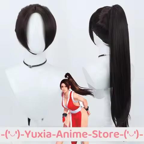 The King of F Mai Shiranui Cosplay Wig Anime Game Roleplay Party Costume Prop Wigs Synthetic Hair He