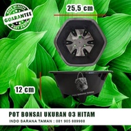 POT BONSAI 03 HITAM Pot Tanaman Pot Bunga Pot Plastik GROSIR POT