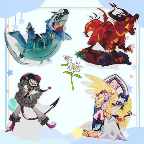 15Cm Acrylic Standing Plates for Helluva Boss Mammon Fizzarolli Stolas Verosika Mayday Anime Charact