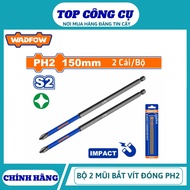 WADFOW TOOLS Set of 2 PH2 screwdriver bits 250mm, 200mm, 150mm / WSV6K66 / WSV5K65/ WSV4K64