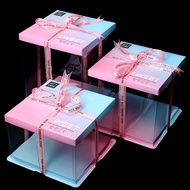 Tart cake Box mica Box 10 INCH for 1 CAKE LEVEL - L31cm x H 17.5cm
