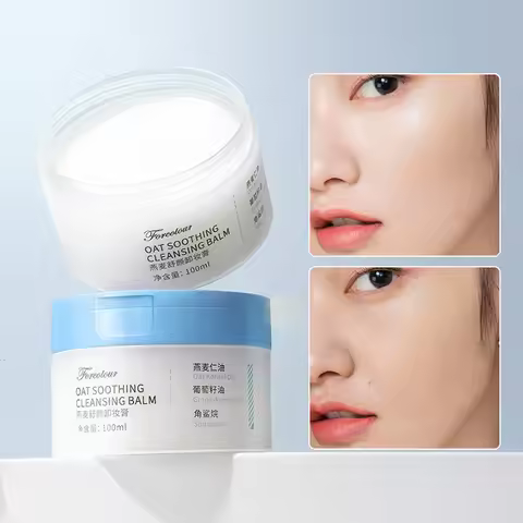 Forcolour Oat Gentle Makeup Remover Cleansing Balm for All Skin Types Refreshing Moisturizing Deep C