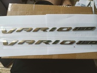 Bộ tem chữ nổi vario 160 màu vàng loại zin cứng