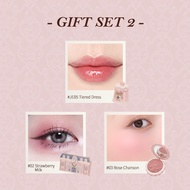 [NEW]Flower Knows The Sweetie Bear Collection Makeup Gift Set  includes อายแชโดว์+บลัชออน+ลิปสติก ชุ