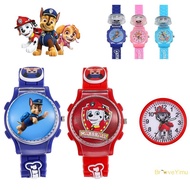 [BraveYimu] Paw Patrol Children's Watch Anime Figure Skye Chase Marshall Everest Electronic Digital 