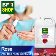 Anti Bacterial Hand Sanitizer Spray with 75% Alcohol - Rose Anti Bacterial Hand Sanitizer Spray - 5L