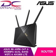 ASUS 4G-AX56 Cat.6 300Mbps Dual-Band WiFi 6 AX1800 LTE Router, Captive portal, AiProtection Classic network security