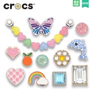 Crocs Jibbitz จี้โลหะ รูปรองเท้า ดอกไม้ หัวเข็มขัด สร้างสรรค์ เครื่องประดับ สําหรับผู้หญิง และผู้ชาย