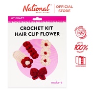 Crochet Kit Hair Clip Flower Scrunchie - Hobbies & Crafts Supplies - DIY