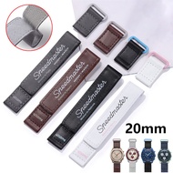 PU Leather Watchband for Omega for Swatch Joint Moon Planetary 2mm Sports Strap  Men Women Replacement Bracelet with Logo