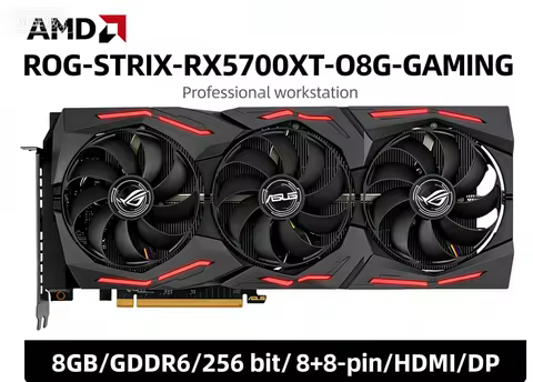 ASUS AMD Radeon RX 5700 XT GPU STRIX-RX5700XT-O8G-GAMING 8GB GDDR6 256bit graphics card support PCI-