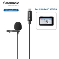 ไมค์ Saramonic LavMicro U3-OA Omnidirectional Lavalier Microphone with Type-C Connector for DJI OSMO