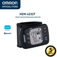 Omron HEM-6232T Automatic Wrist Type Blood Pressure Monitor BP BPM Digital with Bluetooth Connectivi