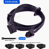 6Pin to 3 SATA 15Pin Cable for Corsair CX-M Series CX850M CX750M CX600M CX500M CX430M GPU PSU Power 