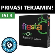 Kondom Fiesta Neon Glow In The Dark - 3 Pcs