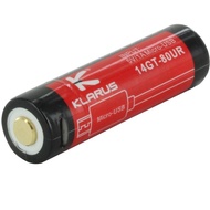 KLARUS 14GT-80UR 14500 800MAH 3.7V PROTECTED LITHIUM ION BATTERY WITH MICRO USB CHARGING