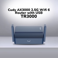 Cudy AX3000 2.5G Wifi 6 Router with USB (TR3000)