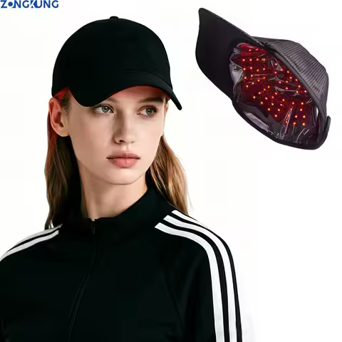 Red Light Therapy Cap 660nm 850nm for Hair Growth,Cordless Hair Care for Home & Travel Use