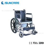 HY-$ Shunkangtai Elderly Wheelchair Lightweight Belt Bedpan Multi-Functional Small Walking Household Wheelchair Trolley