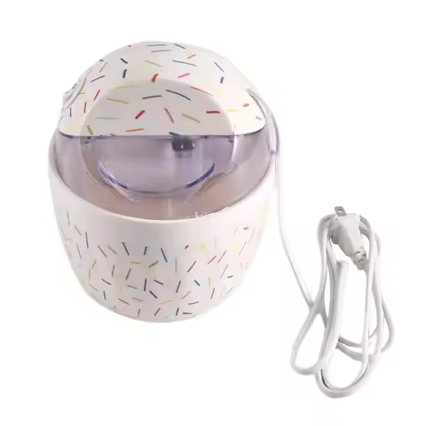 AC93-Ice Cream Maker Frozen Yogurt Smoothie Machine 500Ml 220V Ice Cream Maker US Plug