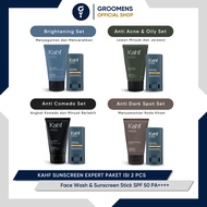 Kahf Sunscreen Expert Pack of 2 - Face Wash & Sunscreen Stick