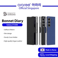 [Official Araree SG] Sam sung Galaxy Z Fold 4 / Fold 5 / Fold 6 BONNET DIARY Protection Phone Case
