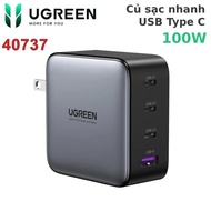 Củ sạc nhanh USB Type C 100W GaN Nexode Ugreen 40747 40737 CD226 (Sạc nhanh Laptop/điện thoại)