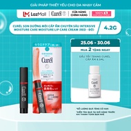 Son Dưỡng Môi Cấp Ẩm Chuyên Sâu Curel Intensive Moisture Care Moisture Lip Care Cream - Đỏ 4.2g